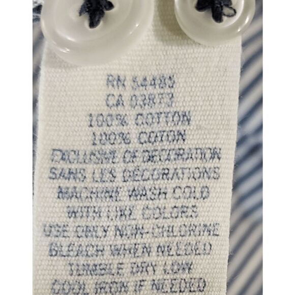 American Eagle Outfitters Stripe Button-up 100% Cotton Vintage Fit Top Size M - Picture 3 of 6